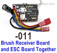 UDI RC 1603 Parts-Brush ESC + Receiver board Togher.1601-011-For the Brush system. UDI 1603 1/16 Rally Car Accessories..